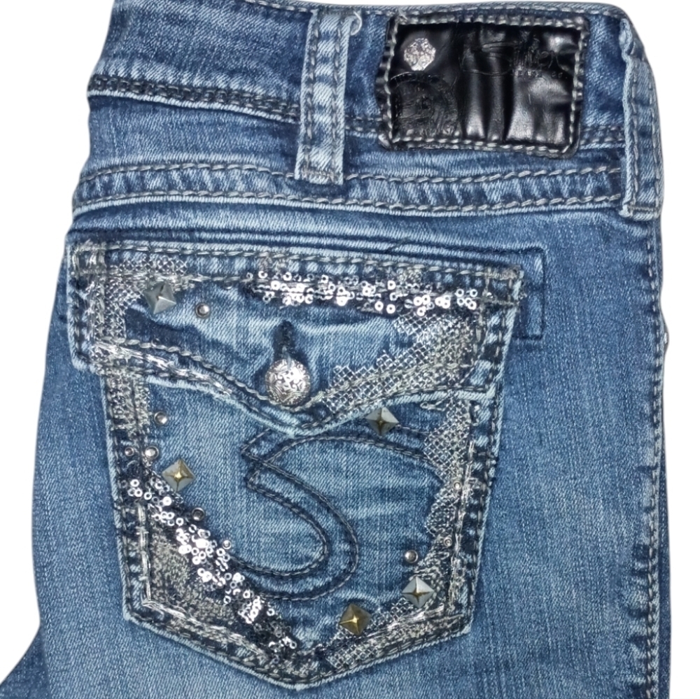Silver Suki Bootcut Jeans Size 30 - Picture 2 of 8